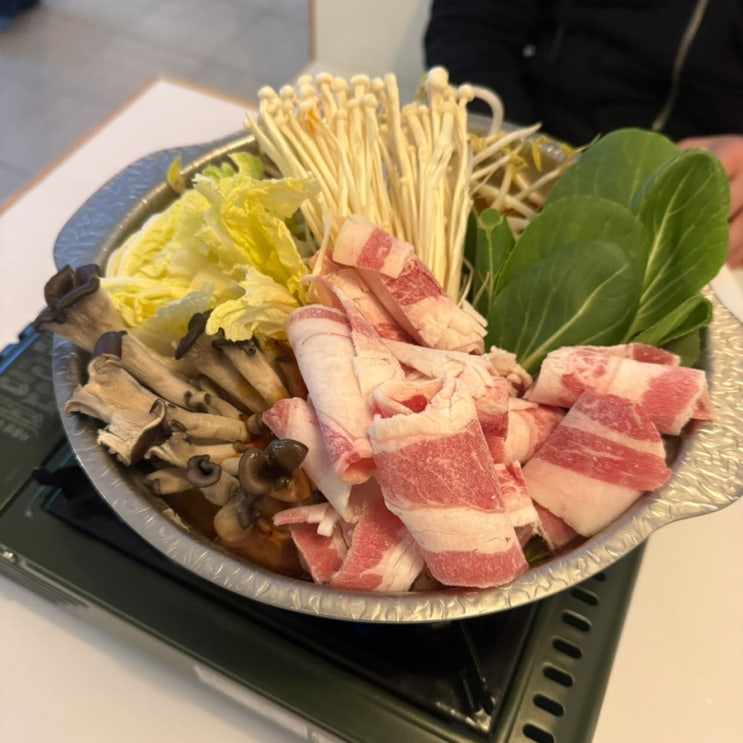  데이트하기 좋은 대흥동 맛집 술집 추천, 지에지에 마라전골과 크림새우