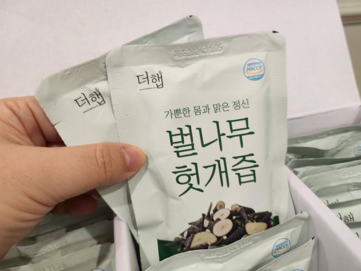  간에 좋은 음식 벌나무진액으로 만든 더햅 벌나무헛개즙
