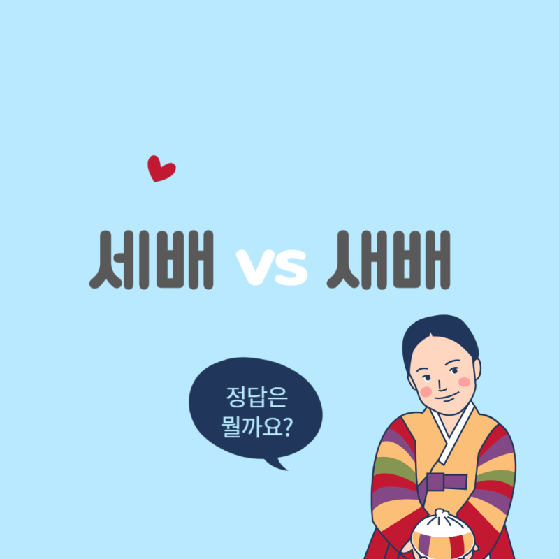 세배 새배 세뱃돈 한글 맞춤법은? 오래 기억하는 꿀팁 : 네이버 블로그