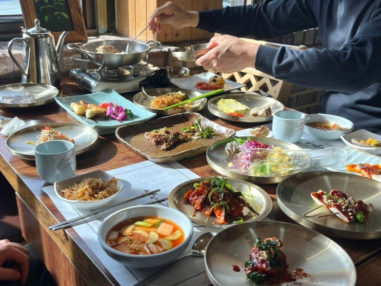  평택 한정식 맛집 상견례 장소 추천 산마을명가 산마을정식 후기