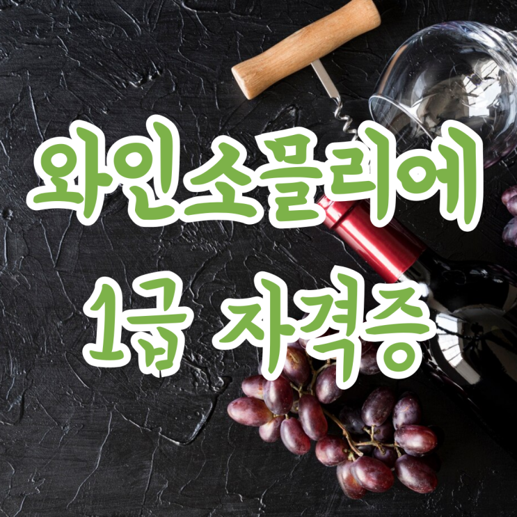  와인소믈리에 1급 자격증 취득 방법과 후기