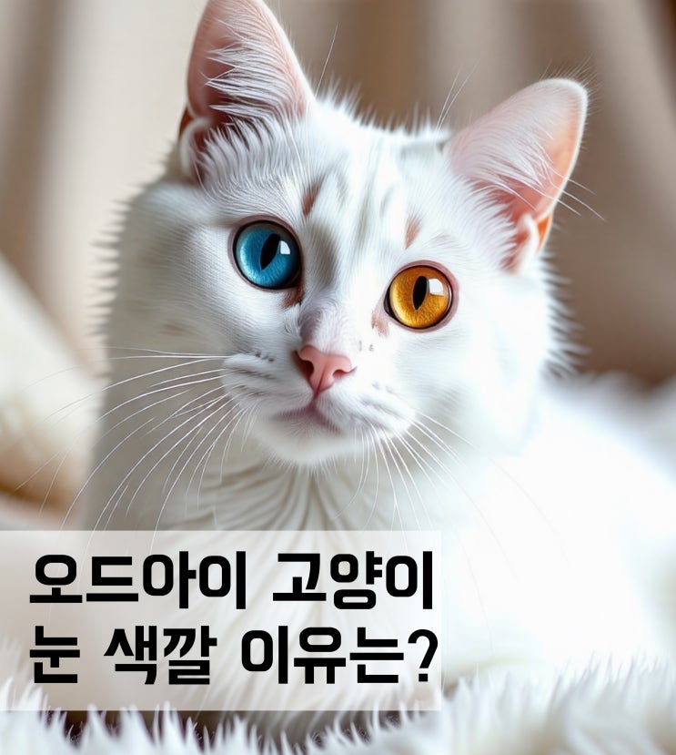  오드아이 고양이 눈 색깔이 다른 이유는?
