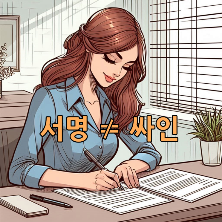  부동산 계약서에 도장 / 서명 / 싸인/ 서명날인의 효력