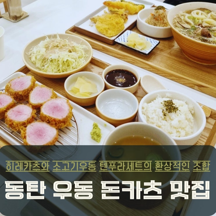  동탄 우동 돈카츠 맛집 히야아츠 혼밥하기 좋은 곳