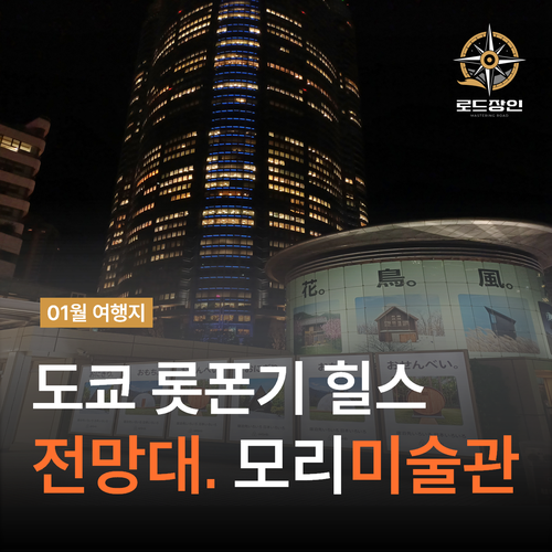  도쿄 야경 명소 - 롯폰기힐즈 전망대와 모리미술관 예약 할인