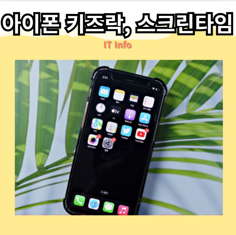 아이폰 키즈락 및 스크린타임 시간제한 설정 방법