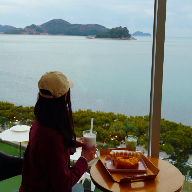  거제카페 마소마레 망치몽돌해수욕장 애견동반 거제 오션뷰 카페