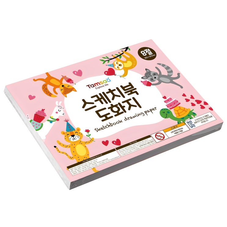  탐사 스케치북 도화지 130g 8절, 8절, 125매