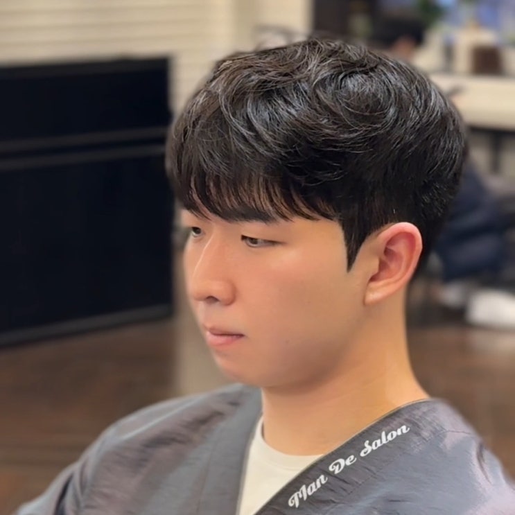  왕십리 미용실 맨드 살롱 왕십리역점 수민 남자 파마 시스루쉐도우펌 쉐도우펌