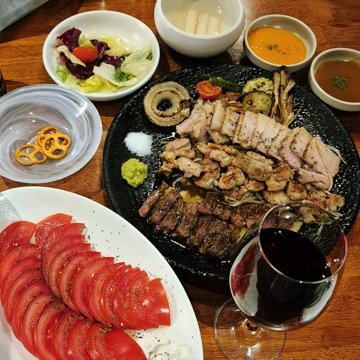  기념일에 추천하고 싶은 서산 호수공원맛집 타임투테판-프리미엄 고기 안주와 와인 후기