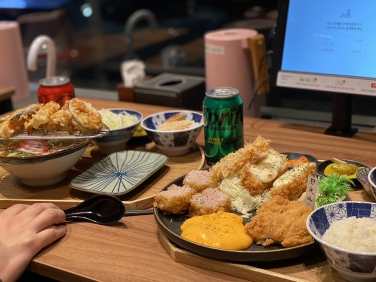  기장 돈카츠 맛집 일향가 일광 붕장어 텐우동 치즈폭포 모듬카츠