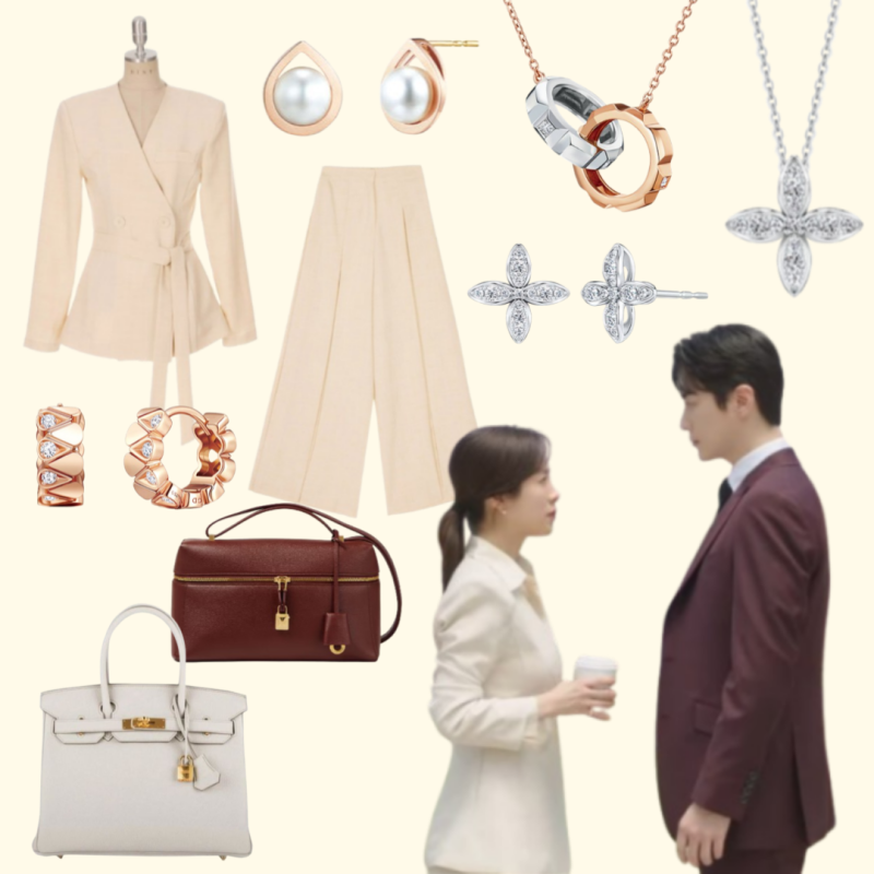 나의 완벽한 비서 7화 한지민 옷(자켓, 귀걸이,목걸이, 가방)