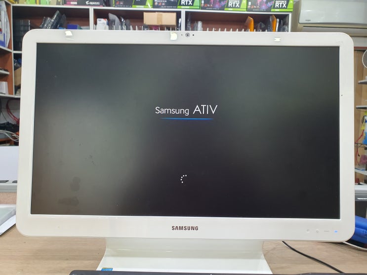  산남동컴퓨터수리 삼성 올인원PC  윈도우10 설치