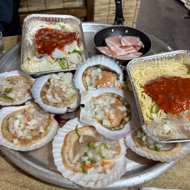  부산 송도 암남공원 조개구이 맛집 개미집, 오하르방 후기