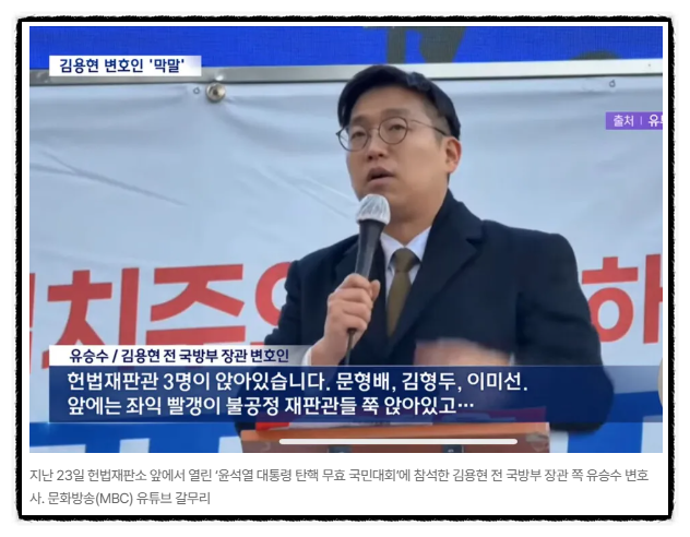  서부지법 폭도 '애국투사'라 두둔한 유승수 변호사, 헌재엔 '좌익 빨갱이'?