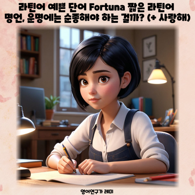 라틴어 예쁜 단어 Fortuna 짧은 라틴어 명언, 운명에는 순종해야 하는 걸까? (+ 사랑해) 라틴어 예쁜 단어 Fortuna 짧은 라틴어 명언, 운명에는 순종해야 하는 걸까? (+ 사랑해)