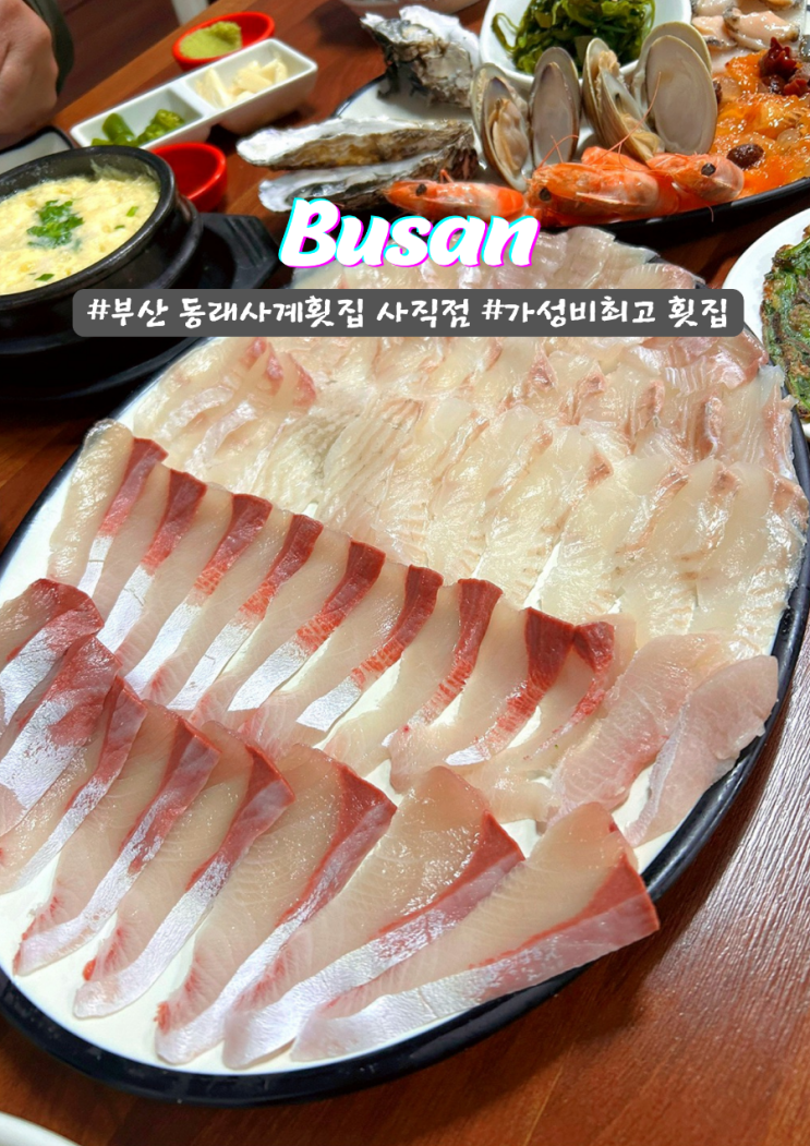  부산 동래 가성비 최고의 사계횟집 사직점 미남역 맛집