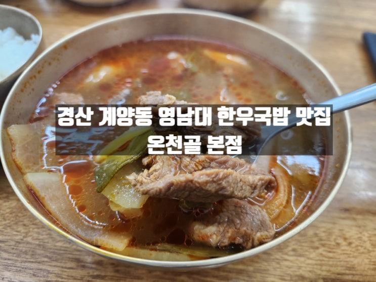 경산 계양동 영남대 근처 윤석열 대통령도 방문한 소고기국밥 맛집 온천골 본점 경산 계양동 영남대 근처 윤석열 대통령도 방문한 소고기국밥 맛집 온천골 본점