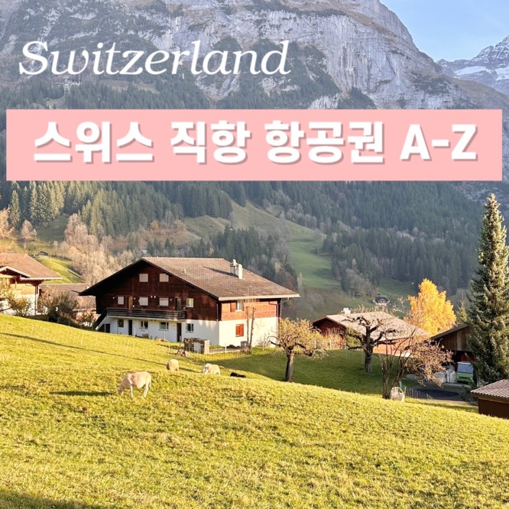  한국 인천 - 스위스 취리히 항공권 직항 비행기 표 값 스케줄 비교 총정리 대한항공
