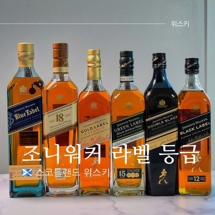  조니워커 등급 순서 시리즈 특징 총정리