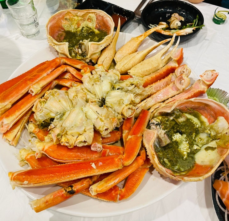 노량진 우정수산 수산시장 대게 초장집 가격