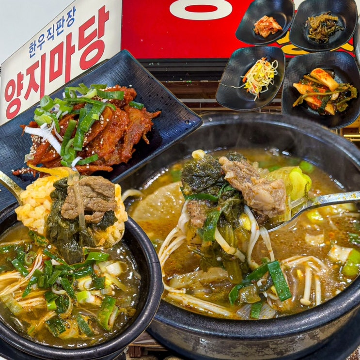  [강원-횡성](내돈내산) 웰리힐리맛집 무료 픽업 가능! 횡성 한우 맛집 웰리힐리 스키장 정설시간 식사 추천 횡성 한우국밥 웰리힐리 맛집 - 양지마당
