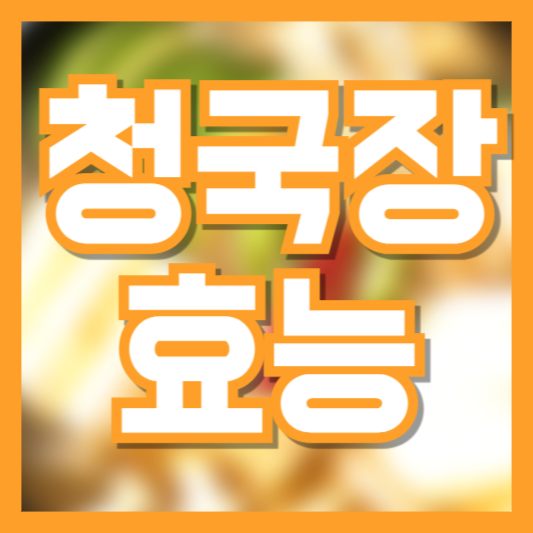 청국장 효능 7가지! 전통 발효식품 이정도로 건강하다고!?