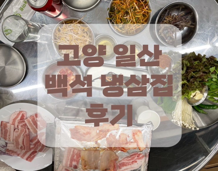  [고양 일산]  백석동 맛집 연초 모임이나 회식하기 좋은 백석 냉삼집 후기