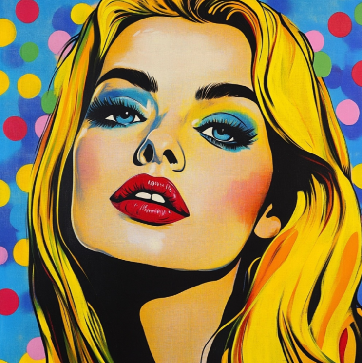  미드저니 만화적인 광고 Pop-Art