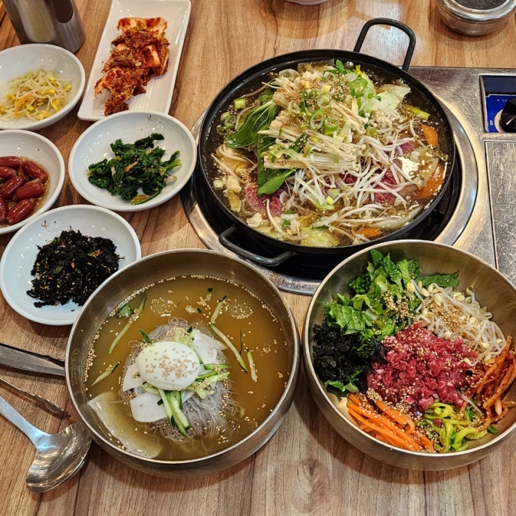  동천동 고기집 압구정화로구이 점심특선 놀이방식당 추천