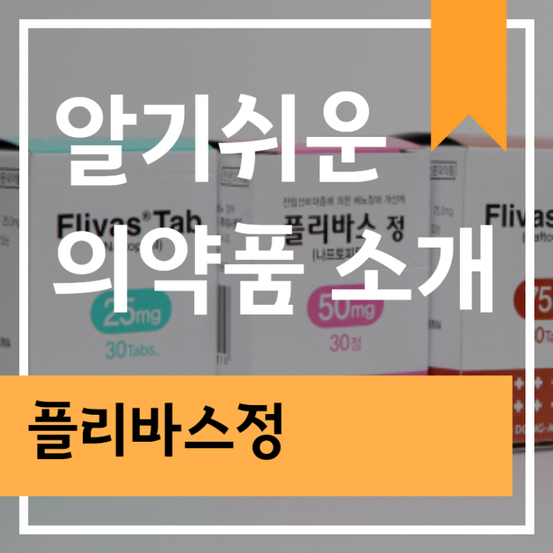 플리바스정 75mg 효능 부작용 복용법 가격 한방에 정리
