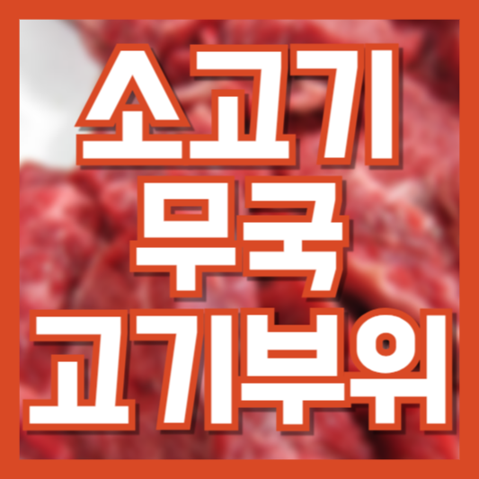  소고기무국 고기부위 선택에 따라 달라지는 국물맛!?