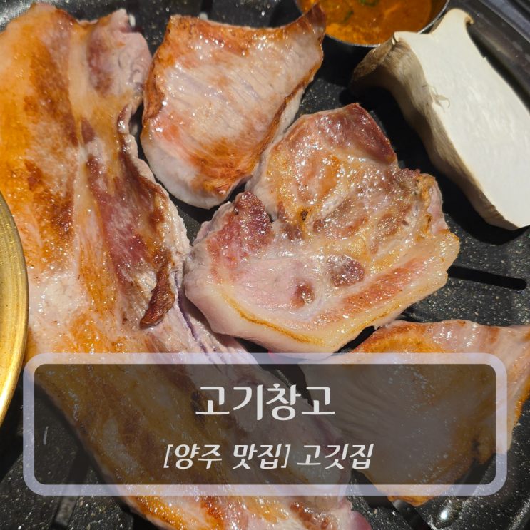  양주 맛집 :: 고기창고 - 옥정삼겹살 고기