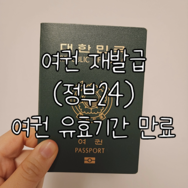  여권 유효기간 만료 온라인 여권 재발급 신청후기(정부24)