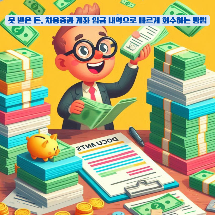  못 받은 돈, 차용증과 계좌 입금 내역으로 빠르게 회수하는 방법