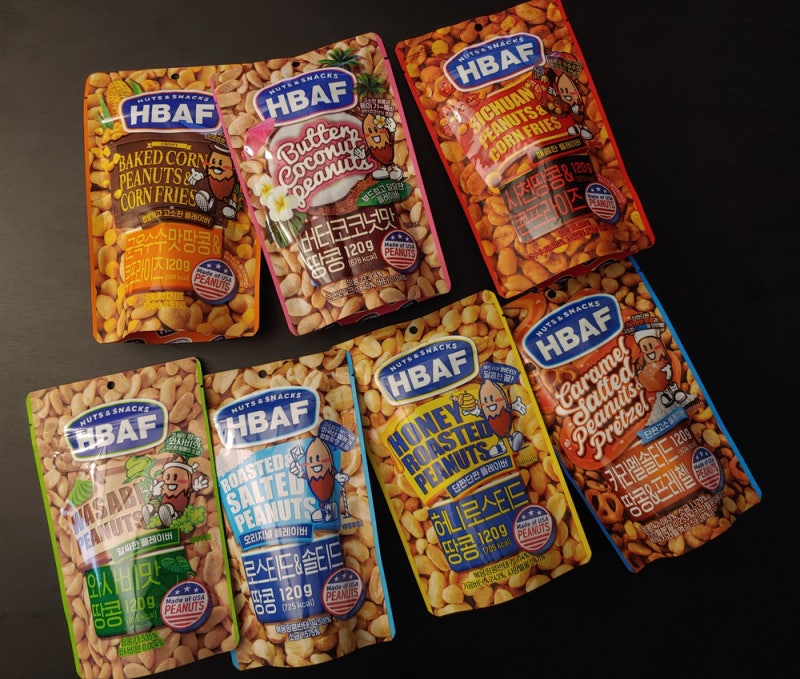 HBAF 바프땅콩 120g 7봉 세트