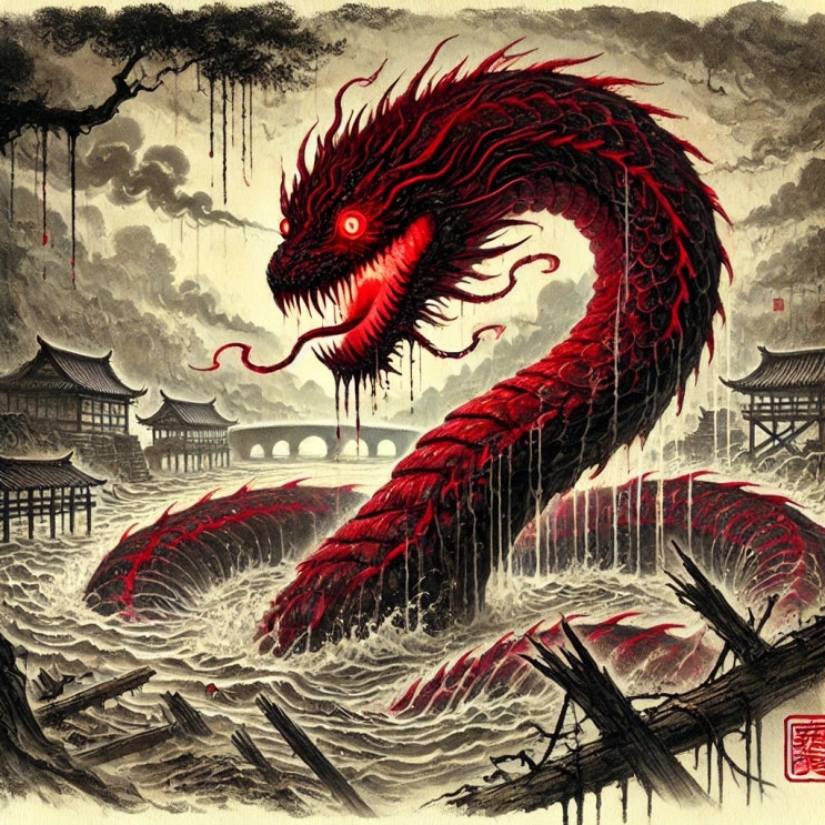  중국 고대 요괴: 홍묵사(紅墨蛇)