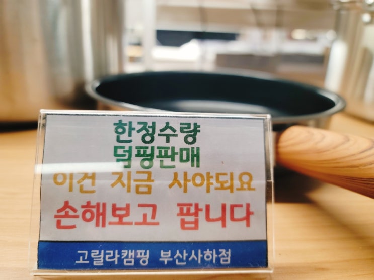  부산 캠핑용품 고릴라캠핑사하점, 텐트구경 실컷하고 옴