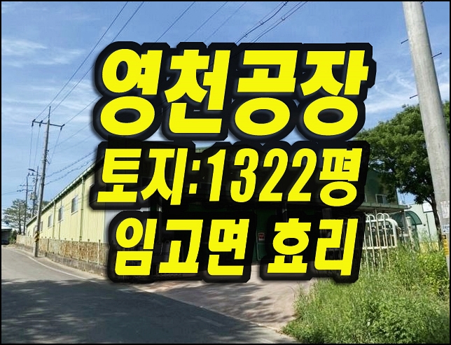  영천공장경매 임고면 효리 공장 창고 매매