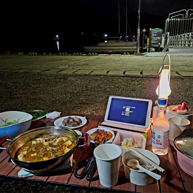 통영 노지캠핑 | 사량도 차박 캠핑스팟