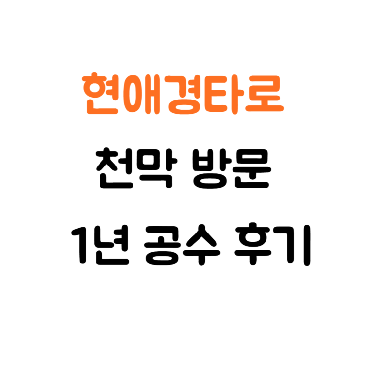  건대 현애경 타로 천막 1년 전 방문 한 공수 후기