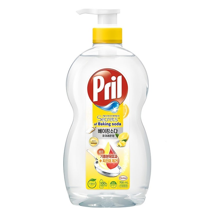  프릴 시크릿오브 베이킹소다 퓨어레몬향 주방세제, 700ml, 1개
