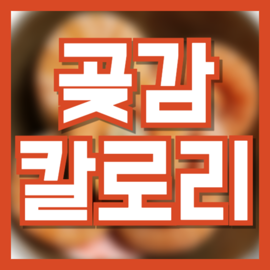  곶감 칼로리 한개먹고 이렇게 움직여야 한다고!?