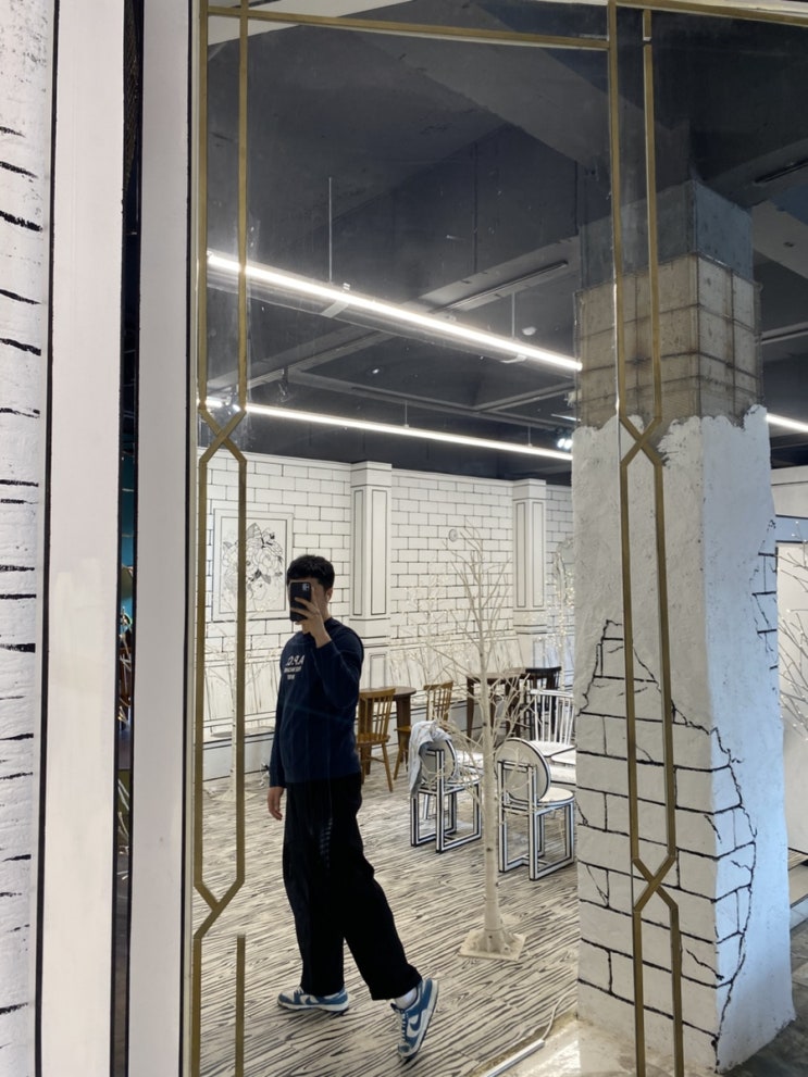  과체중 남성코디 오엔피피 스트링팬츠 데일리룩 오버핏편한바지 2030남성쇼핑몰 군산카페 나운동 드르쿰다