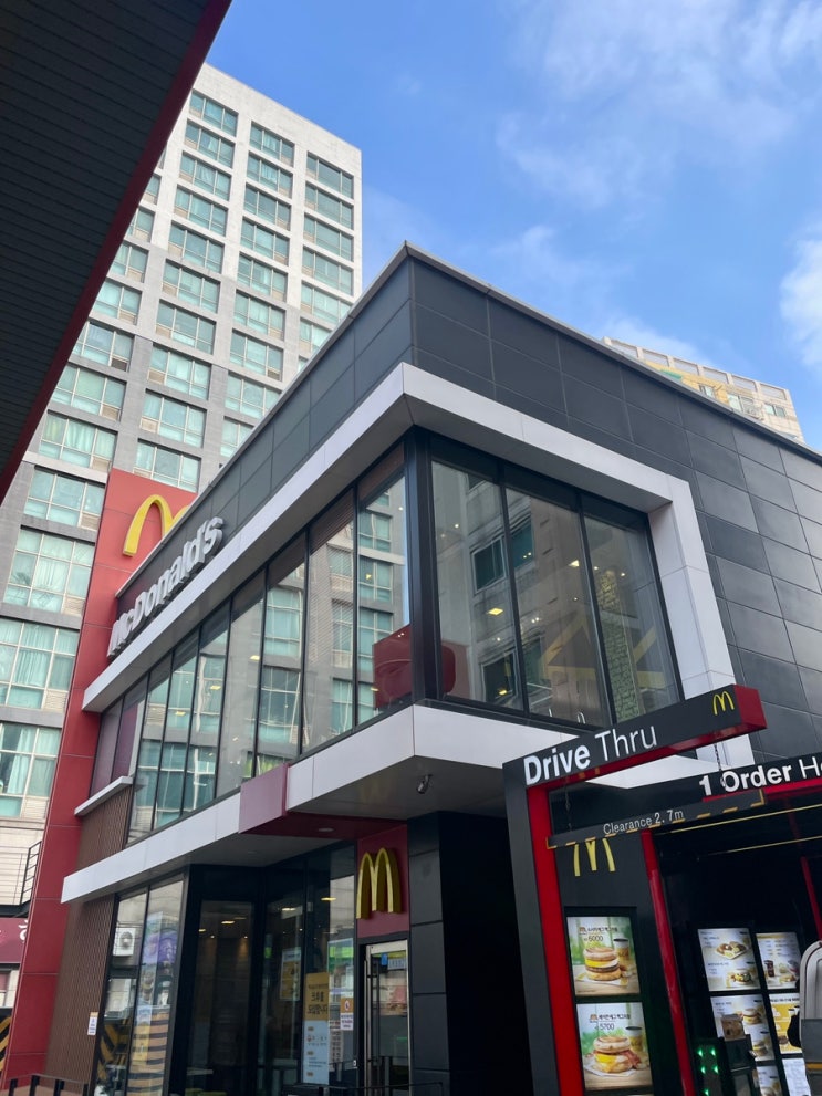  오랜만에 부평시장역 맥도날드DT, 해쉬브라운 조합 도전!