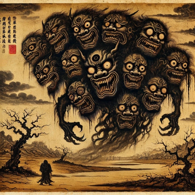  중국 고대 요괴 구혼구면(狗魂九面)