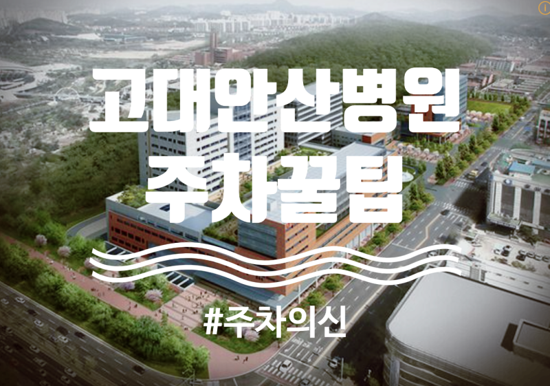 고대안산병원 주차 꿀팁(주차요금, 무료주차, 인근주차)