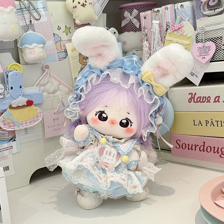  20cm 블루베리 토끼 세트 인형옷 아이돌인형옷