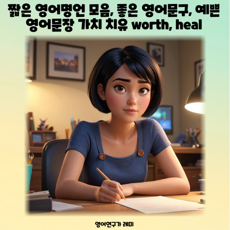 짧은 영어명언 모음, 좋은 영어문구, 예쁜 영어문장 가치 치유 worth, heal 짧은 영어명언 모음, 좋은 영어문구, 예쁜 영어문장 가치 치유 worth, heal