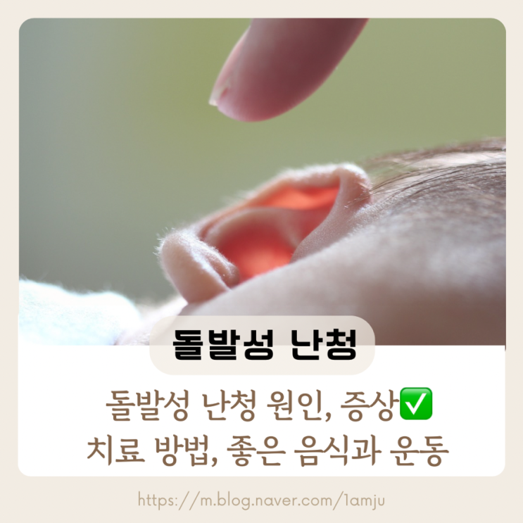  돌발성 난청 한쪽 귀 먹먹함 어지럼증 증상 원인 치료